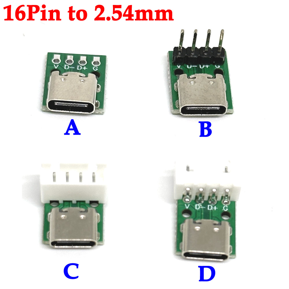 Modular Power Supply - 1/10 قطعة TYPE-C أنثى اختبار مجلس