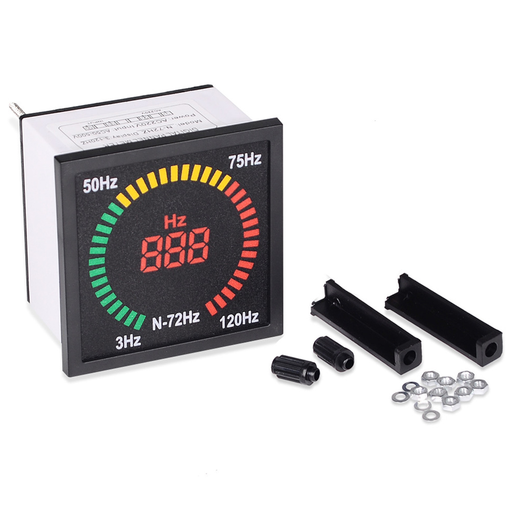 Power Supply Tester - 3-120 هرتز لوحة مربعة مقياس التردد