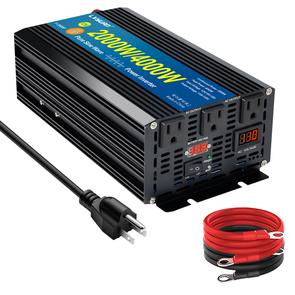 محول طاقة LVYUAN بقدرة 1500 وا - مراجعة Power Supply 12V وسعره