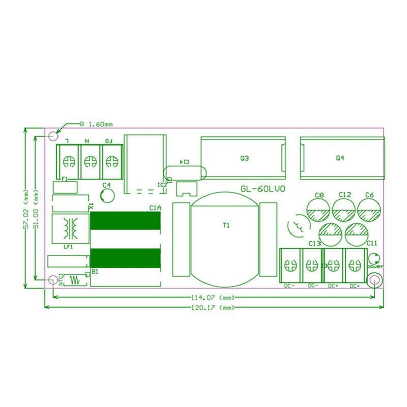 لوحة إمداد طاقة A73E-Bare بقدر - مراجعة Dc Power Supply 12V وسعره