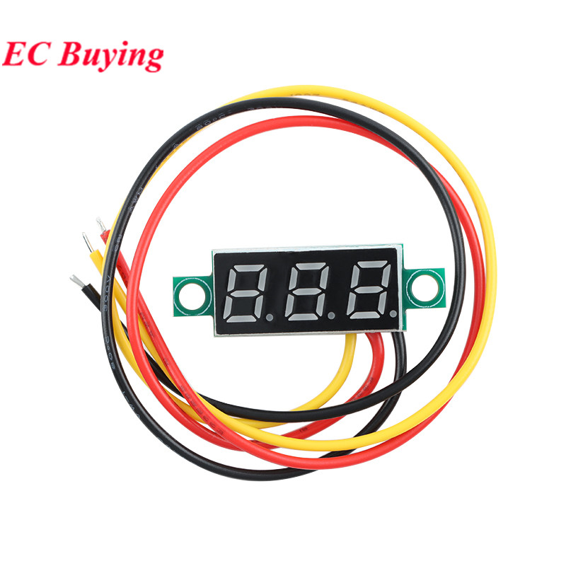 1-10 قطع مقياس فولت رقمي صغير  - مراجعة Power Supply Tester وسعره