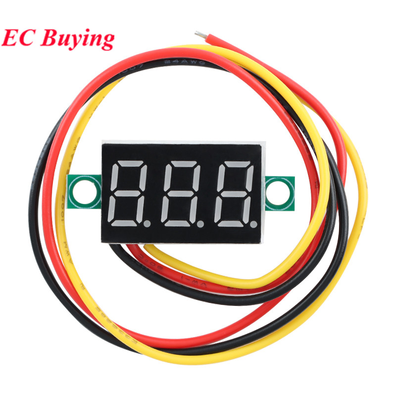 1-10 قطع مقياس فولت رقمي صغير  - مراجعة Power Supply Tester وسعره