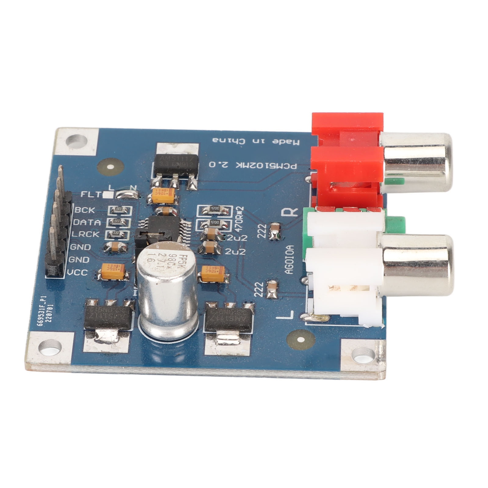 لوحة فك تشفير DAC مع مدخل I2S  - مراجعة Modular Power Supply وسعره