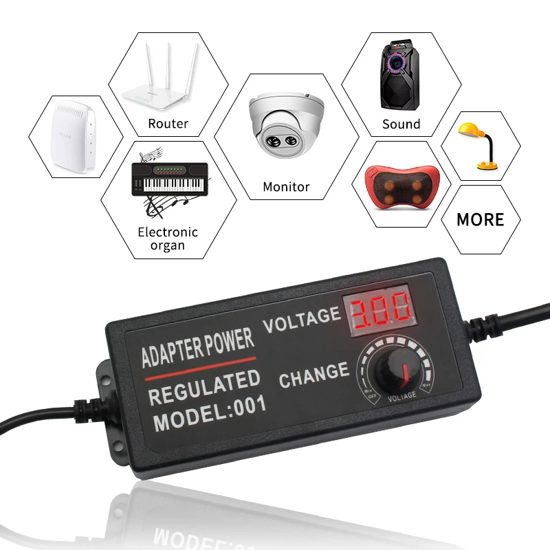 مزود طاقة قابل للتعديل AC DC 3 - مراجعة Smps Power Supply وسعره
