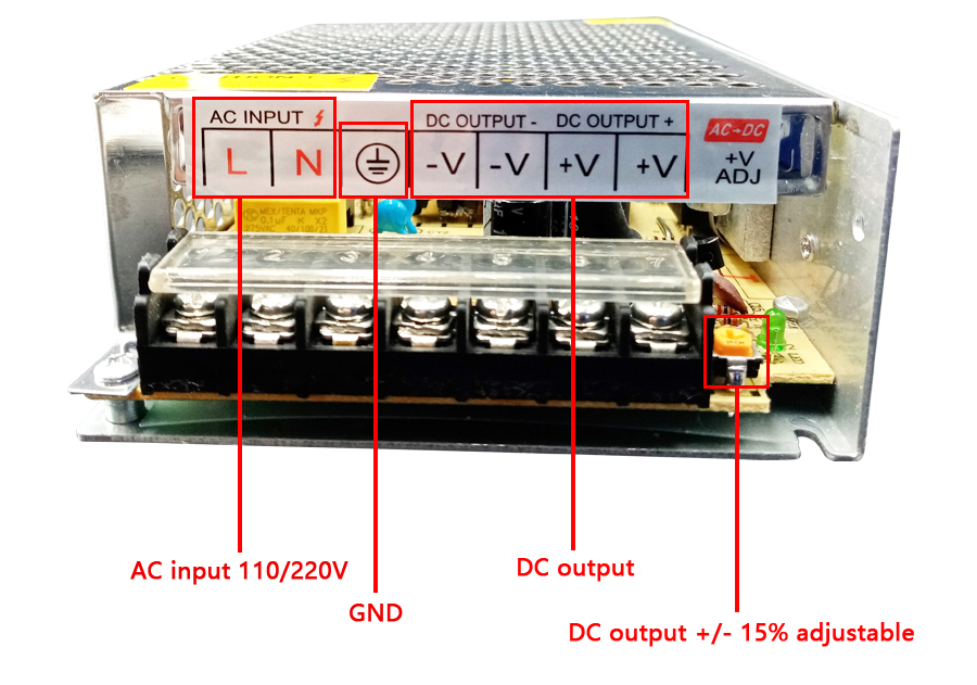 تيار مستمر 5 فولت 12 فولت امدا - مراجعة Smps Power Supply وسعره