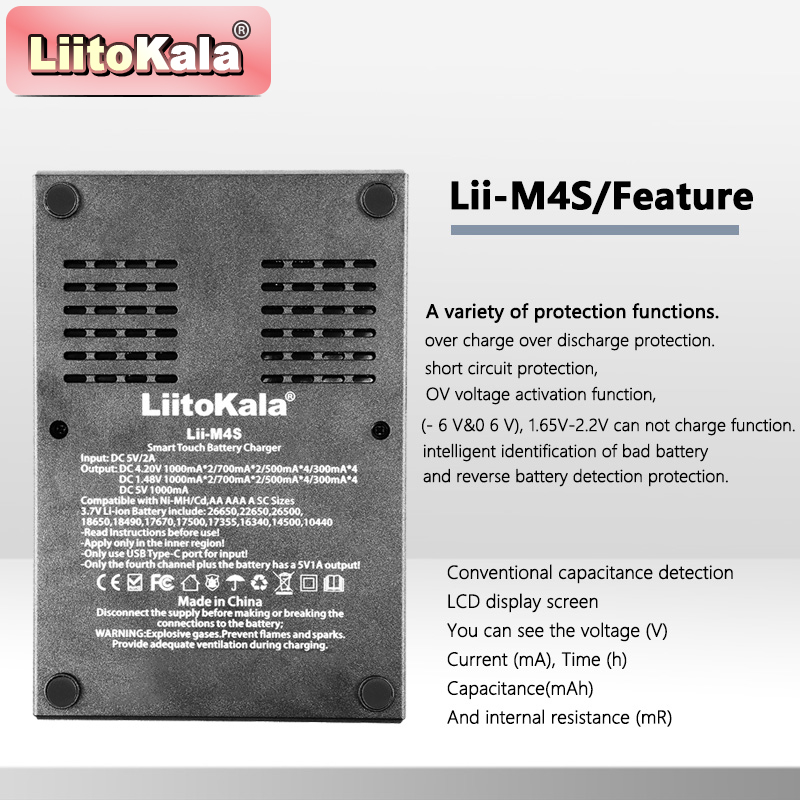 شاحن LiitoKala Lii-M4S باللمس  - مراجعة Power Supply Tester وسعره