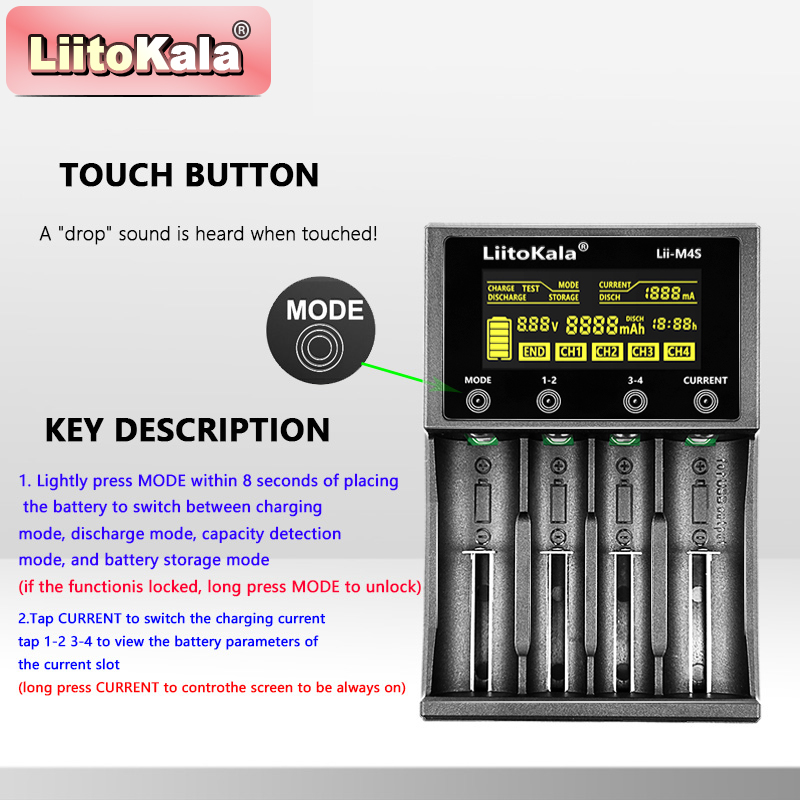 شاحن LiitoKala Lii-M4S باللمس  - مراجعة Power Supply Tester وسعره